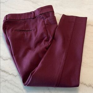 Burgundy Loft Dress Pants